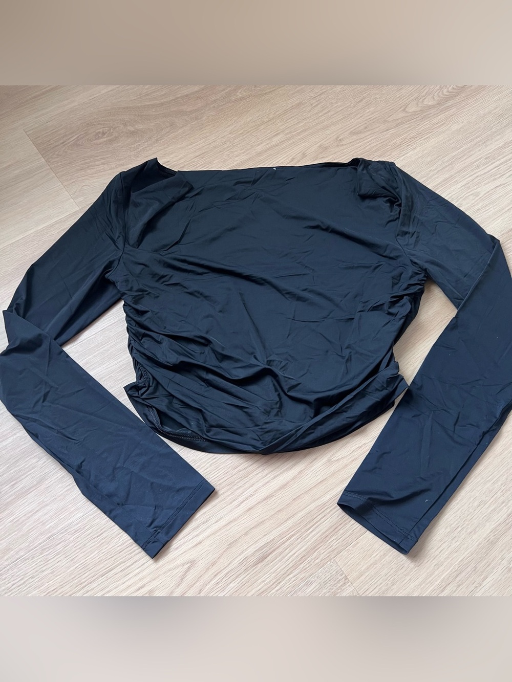 Aritzia Wide Neck Black Blouse